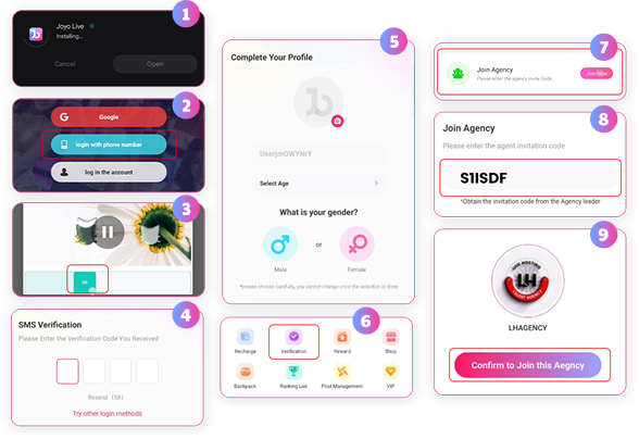Joyo Live Host Registration - Process